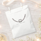 Rustikal rosa Heart Vine Brautparty Custom Bevorzu Geschenktütchen (Ausgeschnitten)