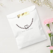 Rustikal rosa Heart Vine Brautparty Custom Bevorzu Geschenktütchen (Versiegelt)