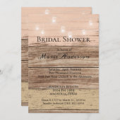 Rustikal rosa Holz und Lanterns Dusche (Vorne/Hinten)