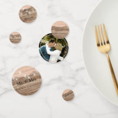 Rustikal rosa Holz und Laternen Konfetti (Gruppe)