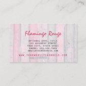 Rustikal rosa Holz Vintag & Boho Chic Boutique Visitenkarte (Rückseite)