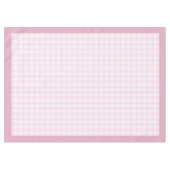 Rustikal rosa Karo Tablette Hütte Essen Tischdecke (Vorderseite (Horizontal))