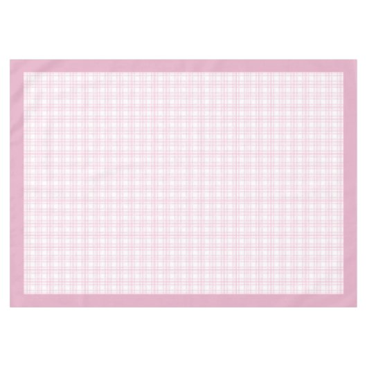 Rustikal rosa Karo Tablette Hütte Essen Tischdecke (Vorderseite (Horizontal))