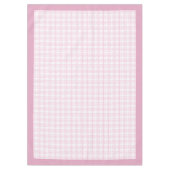 Rustikal rosa Karo Tablette Hütte Essen Tischdecke (Vorderseite)