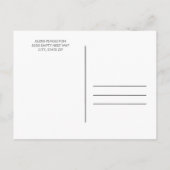 Rustikal-rosa-Lila-Gelbblütenschüler Einladungspostkarte (Rückseite)