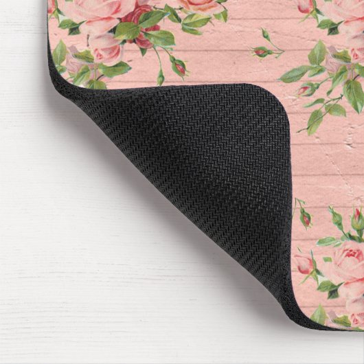 Rustikal rosa Rose Mousepad (Ecke)