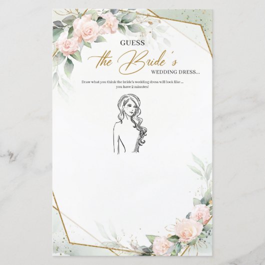 Rustikal rosa Rosengrün Raten Sie das Kleid der Br (Vorderseite)