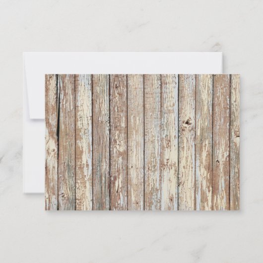 Rustikal rosa Türkis Burlap UAWG rpr1 RSVP Karte (Rückseite)