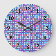 Rustikal rosa und blaues Mosaikfliesen