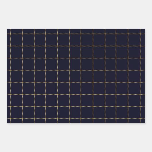 Rustikal rosa Urlaub Kariert und Tweed Geschenkpapier Set (Vorderseite 2)