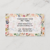 Rustikal, rosa, Vintage Elfenbeinküste Visitenkarte (Rückseite)