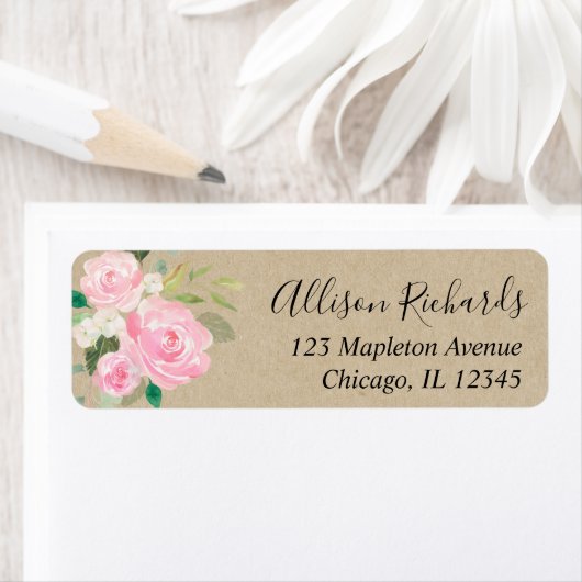 Rustikal Rosa, weiß, blumenfarben (Insitu)