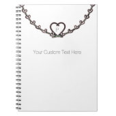 Rustikal rosafarbener Wein Personalisierter Chic Notizblock (Vorderseite)