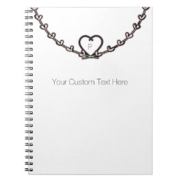 Rustikal rosafarbener Wein Personalisierter Chic Notizblock