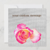 Rustikal , Rose , Werden Sie meine Bridesmadenkart Einladung (Rückseite)