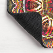 Rustikal-rote Braune Textur in verdorbenem Kaleido Mousepad (Ecke)