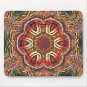 Rustikal-rote Braune Textur in verdorbenem Kaleido Mousepad (Vorne)