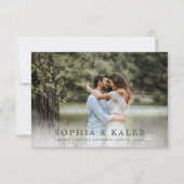 Rustikal RSVP Karte (Vorderseite)