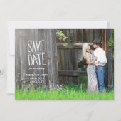 rustikal Save the Date (Vorderseite)