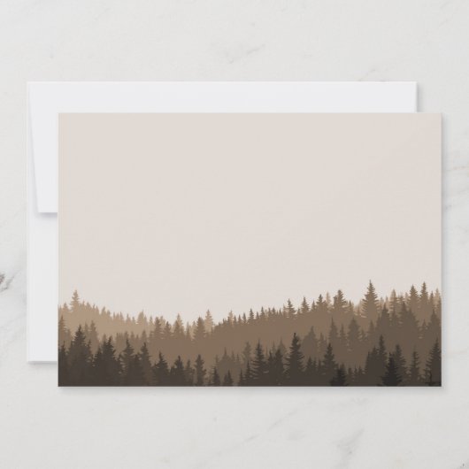 Rustikal Save the Date für eine Hochzeit (Rückseite)