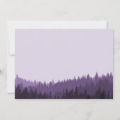 Rustikal Save the Date für eine Hochzeit lila (Rückseite)