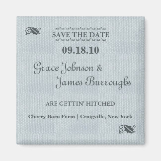 rustikal Save the Date Magnet
