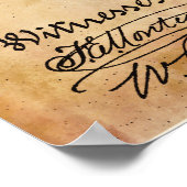 Rustikal | Saxophon - Patent Poster (Ecke)