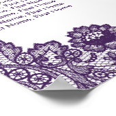 Rustikal-schicke Lila Sonnenblumenübersicht 12 Poster (Ecke)