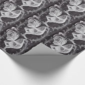 rustikal-schicke Tafel, französischer Hahn Geschenkpapier (Ecke)