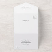 Rustikal schneebedeckter Berg- und Seehöhe All In One Einladung (Außenbereich)