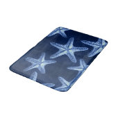 Rustikal-Seesternisch an der Küste Badematte (Schrägansicht)