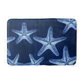 Rustikal-Seesternisch an der Küste Badematte (Vorderseite)