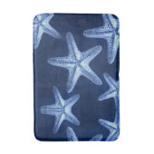 Rustikal-Seesternisch an der Küste Badematte (Vorderseite Vertikal)