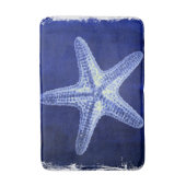 Rustikal-Seesternisch an der Küste Badematte (Vorderseite Vertikal)
