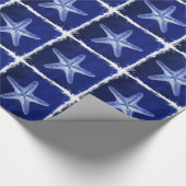 Rustikal-Seesternisch an der Küste Geschenkpapier (Ecke)