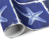 Rustikal-Seesternisch an der Küste Geschenkpapier (Rolleneckpunkt)