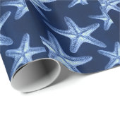 Rustikal-Seesternisch an der Küste Geschenkpapier (Rolleneckpunkt)