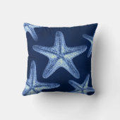 Rustikal-Seesternisch an der Küste Kissen (Rückseite)
