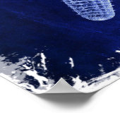 Rustikal-Seesternisch an der Küste Poster (Ecke)