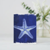 Rustikal-Seesternisch an der Küste Postkarte (Stehend Vorderseite)