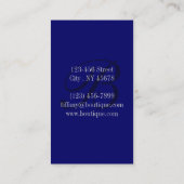 Rustikal-Seesternisch an der Küste Visitenkarte (Rückseite)