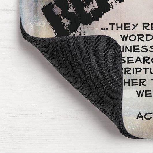 Rustikal sei ein Bibelbuch Vers Mousepad (Ecke)