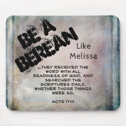 Rustikal sei ein Bibelbuch Vers Mousepad (Vorne)