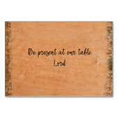 Rustikal: Seien Sie bei unserem TafelLord anwesend Tischnummer (Rückseite)