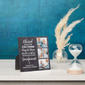 Rustikal Selige Großeltern Personalisiert 3 Foto Fotoplatte (InSitu)