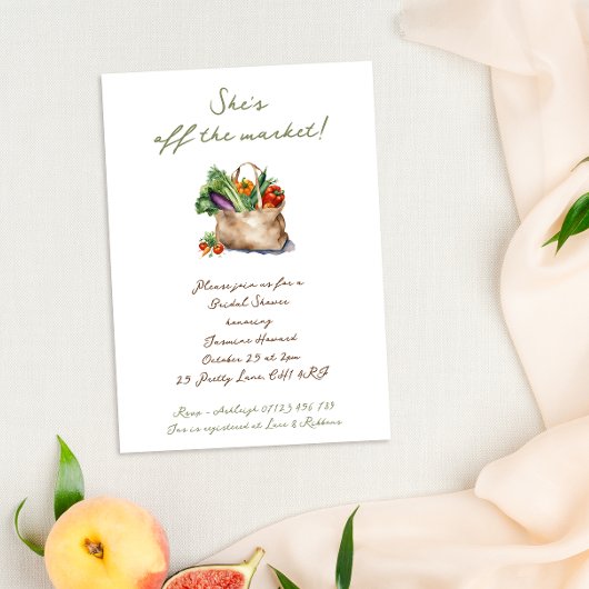 Rustikal, sie ist vom Brautparty des Marktes abges Einladung