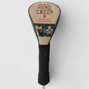 Rustikal Sie sind mein Held Daddy Vatertag 2 Foto Golf Headcover