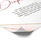 Rustikal staubige Rosen Gold Späte Nachttaucher Poster (Ecke)