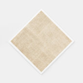 Rustikal Tan Burlap Boho Serviette (Ecke)