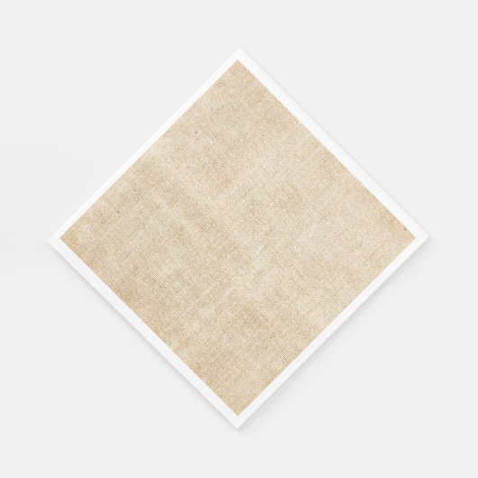 Rustikal Tan Burlap Boho Serviette (Ecke)